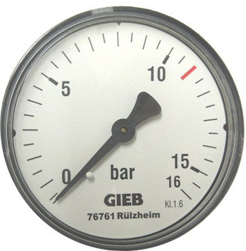 Manometer - Kesselmanometer für Kompressor 63 mm Durchm - 1/4"